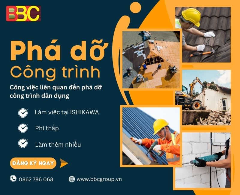 ĐƠN HÀNG PHÁ DỠ ISHIKAWA