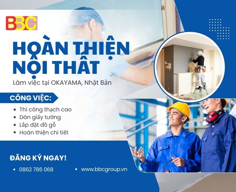 ĐƠN HÀNG TOKUTEI HOÀN THIỆN NỘI THẤT OKAYAMA