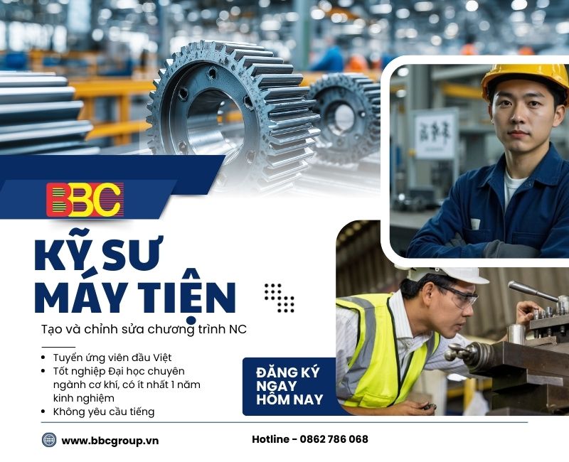 ĐƠN HÀNG KỸ SƯ MÁY TIỆN NIGATA