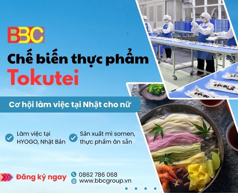 ĐƠN HÀNG TOKUTEI CHẾ BIẾN THỰC PHẨM HYOGO