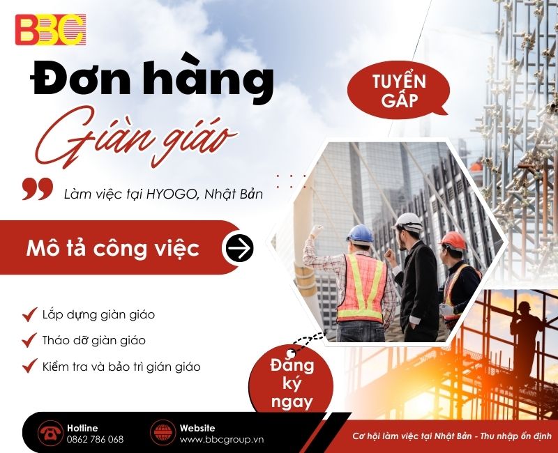 ĐƠN HÀNG TTS GIÀN GIÁO HYOGO