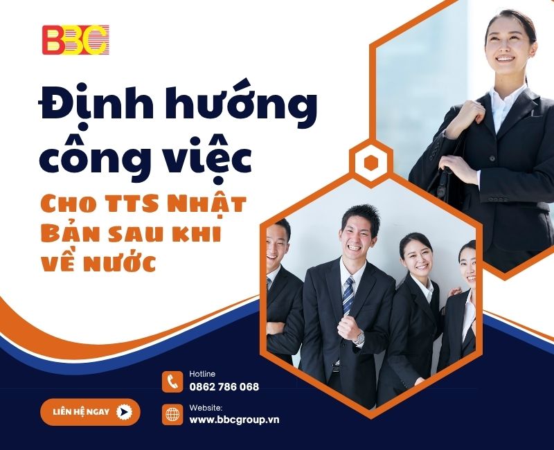 ĐỊNH HƯỚNG CÔNG VIỆC CHO THỰC TẬP SINH NHẬT BẢN SAU KHI VỀ NƯỚC