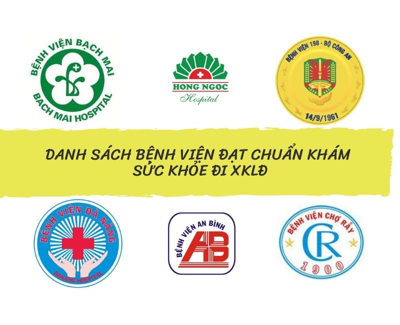 DANH SÁCH BỆNH VIỆN ĐẠT CHUẨN KHÁM SỨC KHỎE ĐI XUẤT KHẨU LAO ĐỘNG NHẬT BẢN