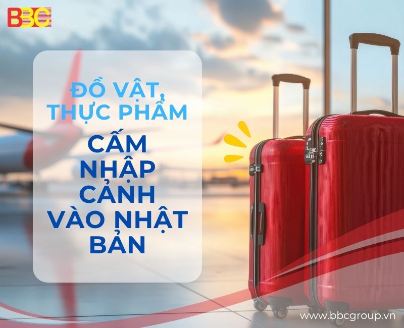 DANH SÁCH NHỮNG ĐỒ VẬT, THỰC PHẨM CẤM NHẬP CẢNH VÀO NHẬT BẢN